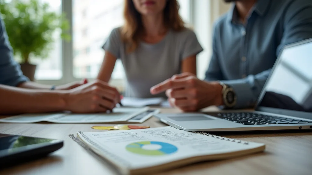 The image shows a person easily making extra money online using a laptop and a notepad.